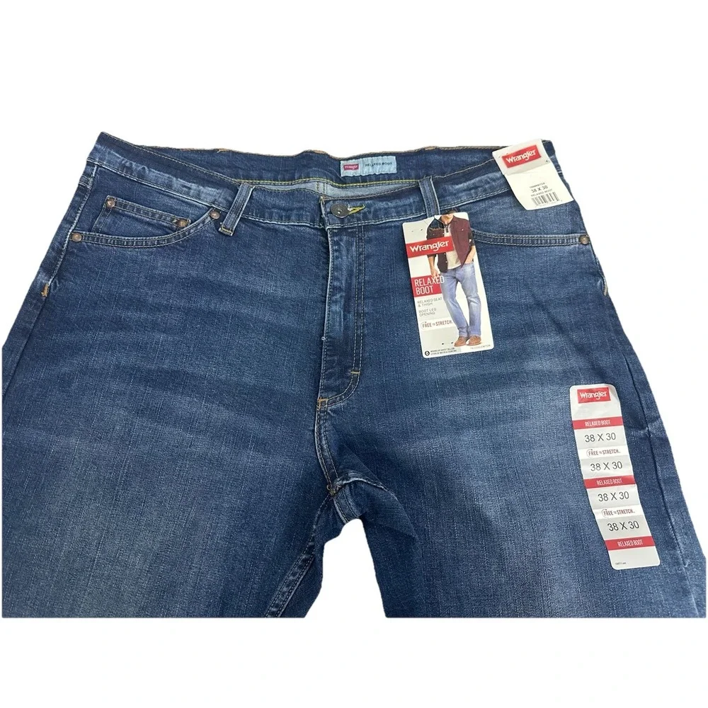 Wrangler‎ Men's Relaxed Boot Leg Opening Free To Stretch Denim Jeans 38X30 New